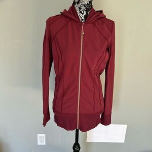 Lululemon Size 8 Daily Practice Jacket In Wine